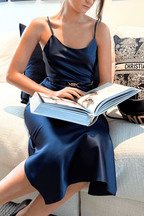 Pure Silk Bias Dress