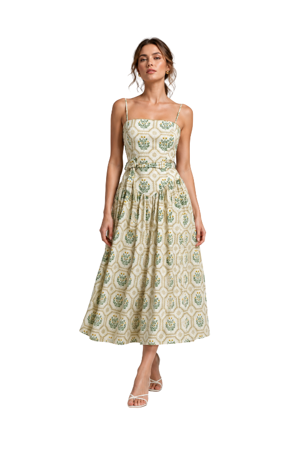 floral sage bridesmaid dresses The Ivy Dress S nude or metallic heels What Color Shoes With Size:M (US size 6-8) coachella