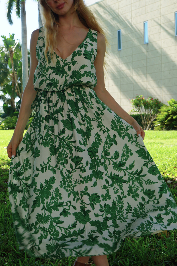 Floral Belted Dress