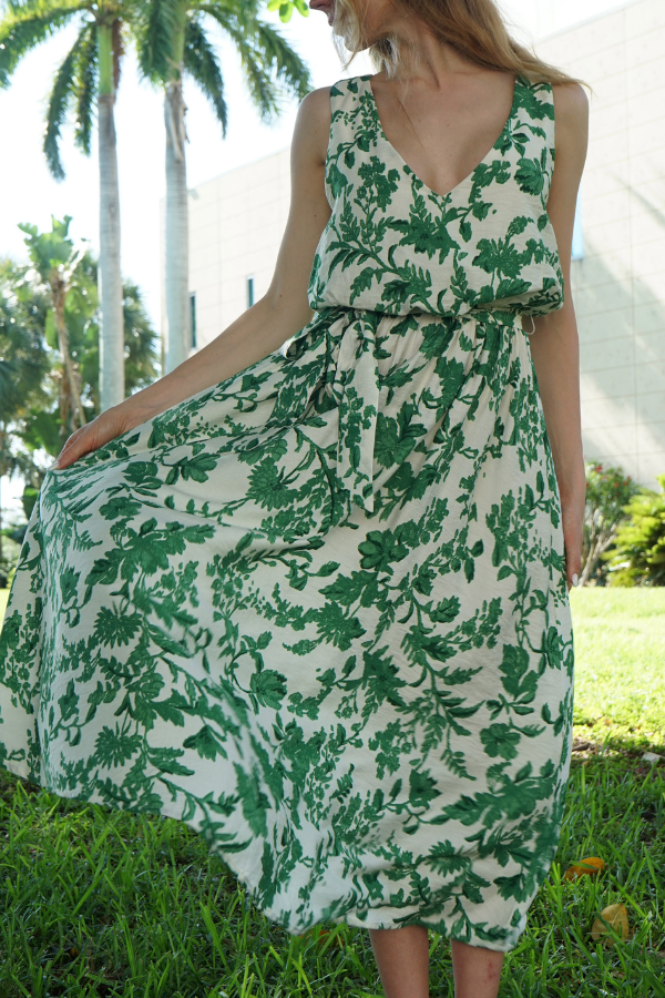 Floral Belted Dress