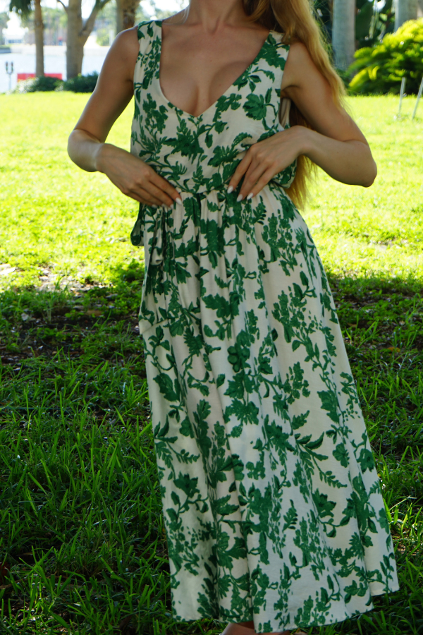 Floral Belted Dress