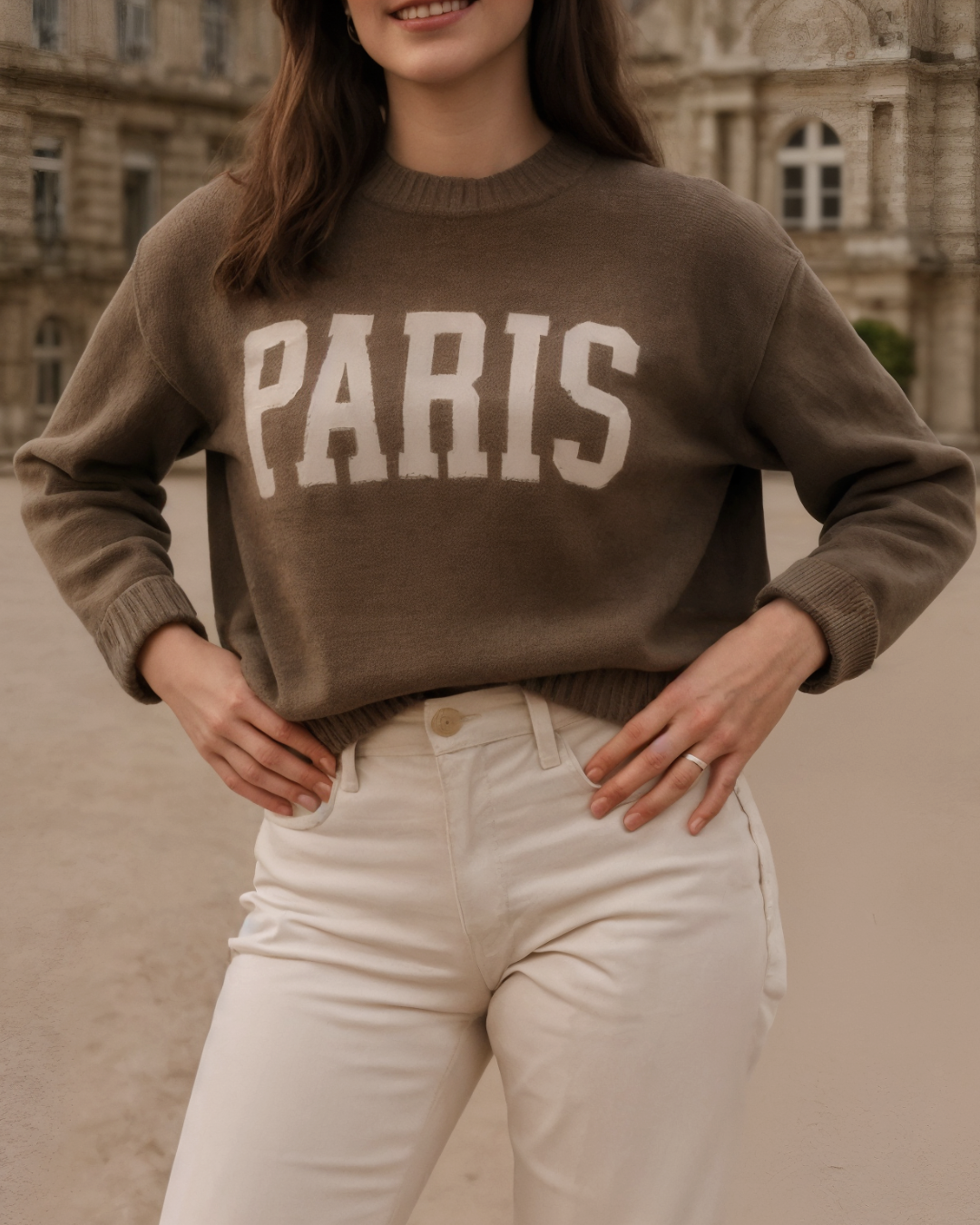 Letter Sweater Top