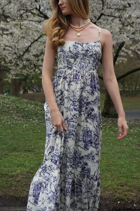 Adjustable Strap Maxi Dress