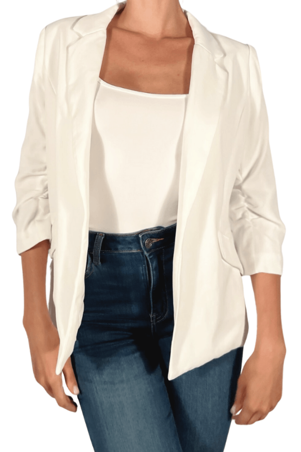 Recycled Shirred Blazer - pookie and sebastian