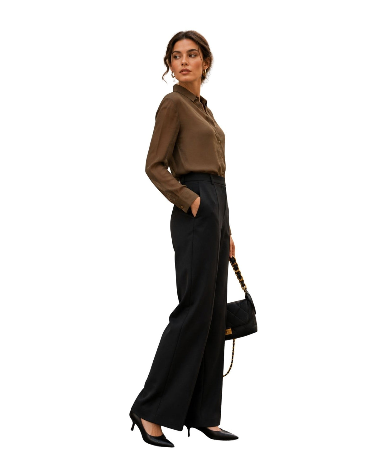 The Ottavia Sheer Button-Down Shirt - pookie and sebastian