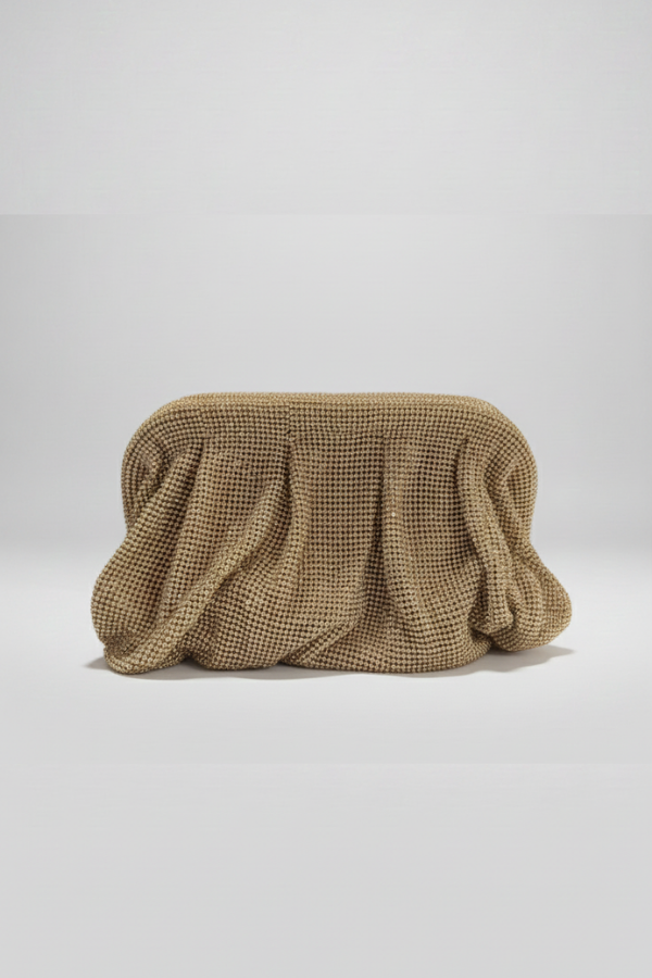Benedetta Petite Crystal Mesh Clutch