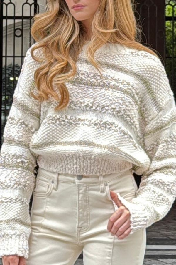 Gold Stripe Sweater