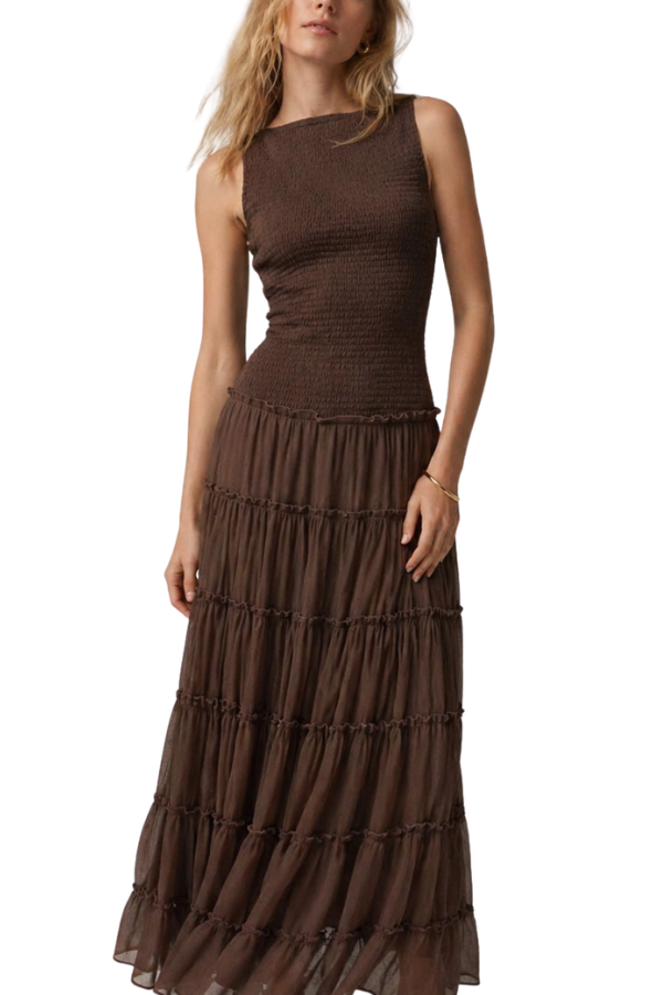 The Geri Dress With Smocked Bodice
