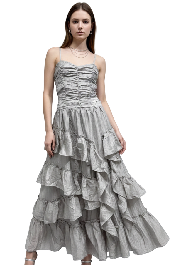 The Sandra Woven Long Dress