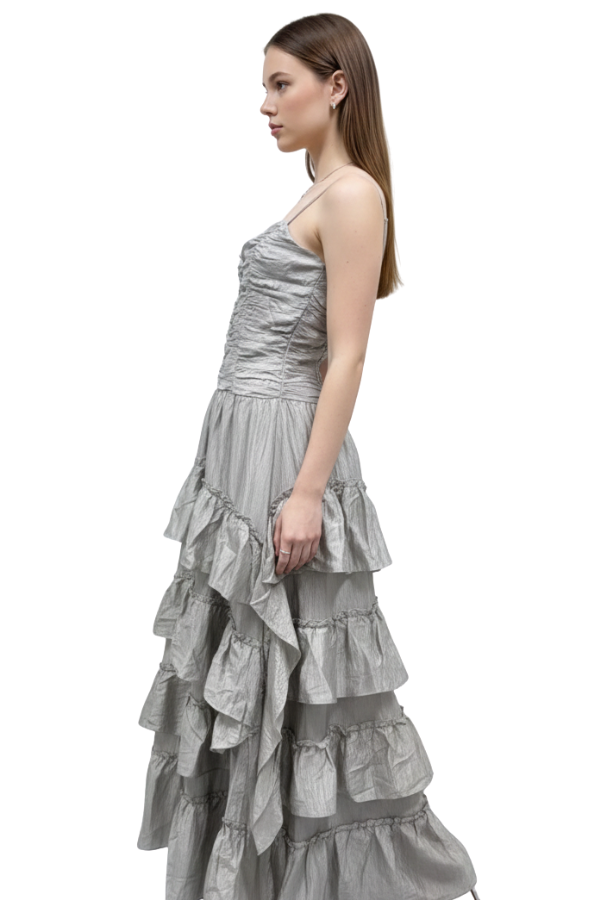 The Sandra Woven Long Dress