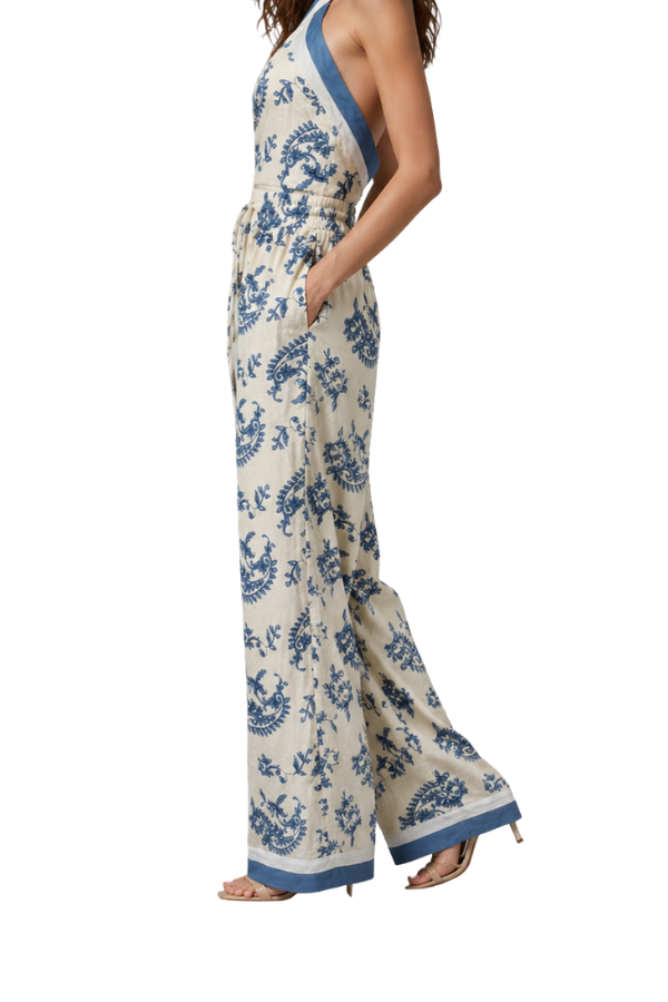 The Aida Printed Wide Leg Pants