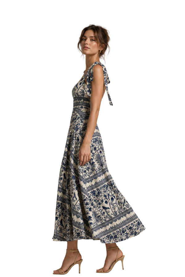 The Botanical Square Neck Midi Dress - pookie and sebastian
