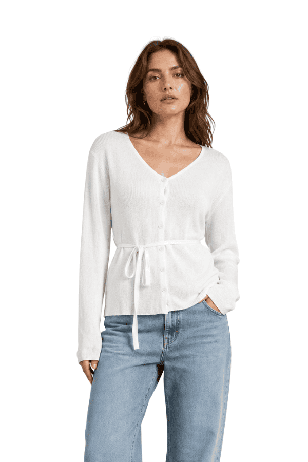 The Hannah Lightweight Cardigan With Tie Waist
