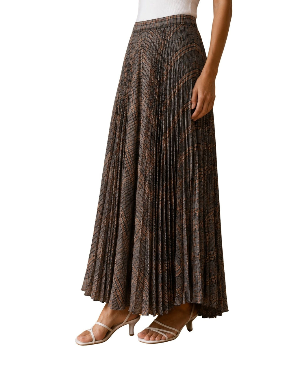 The Melania Plaid Midi Skirt - pookie and sebastian
