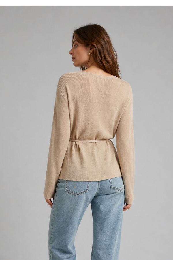 The Hannah Lightweight Cardigan With Tie Waist