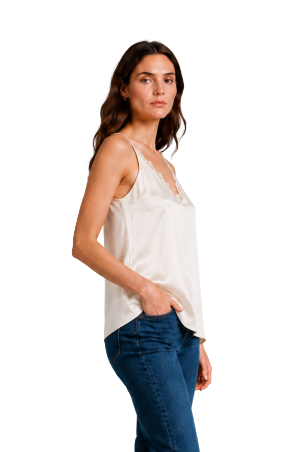 The Vivienne Top Lace Trim Cami