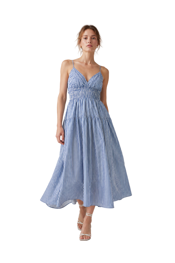 The Gali Striped Maxi Dress - pookie and sebastian