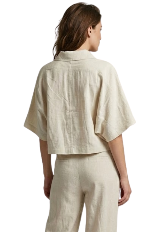 The Alba Relaxed Popover Collar Top - pookie and sebastian