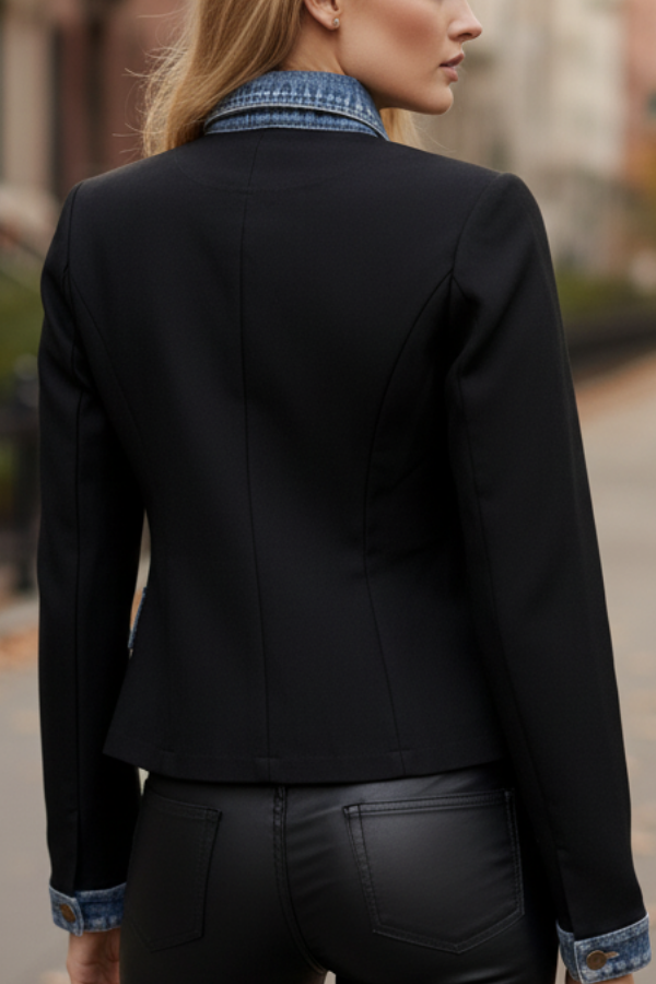 Soho Denim Trim Blazer