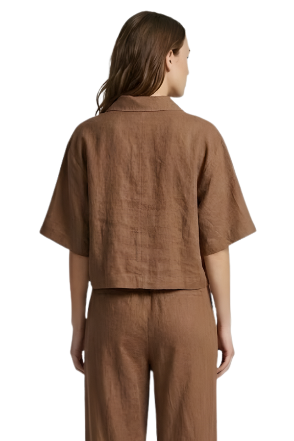 The Alba Relaxed Popover Collar Top - pookie and sebastian