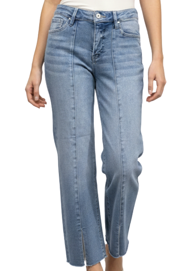 The Slit Mid Rise Jeans - pookie and sebastian