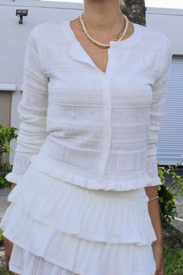 Vivienne Ruffle Cardigan