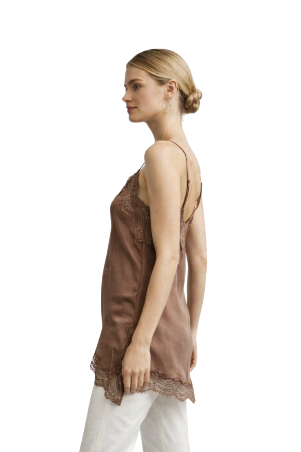 The Lara Asymmetric Lace Top - pookie and sebastian