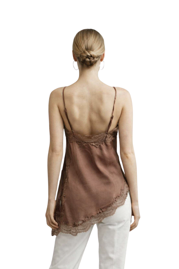 The Lara Asymmetric Lace Top - pookie and sebastian