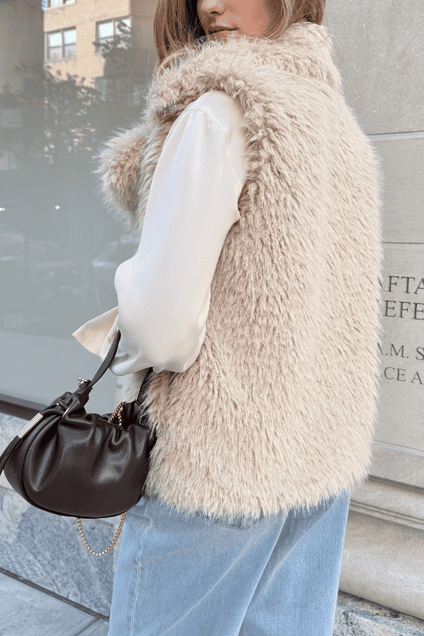 Violet Faux Fur Vest