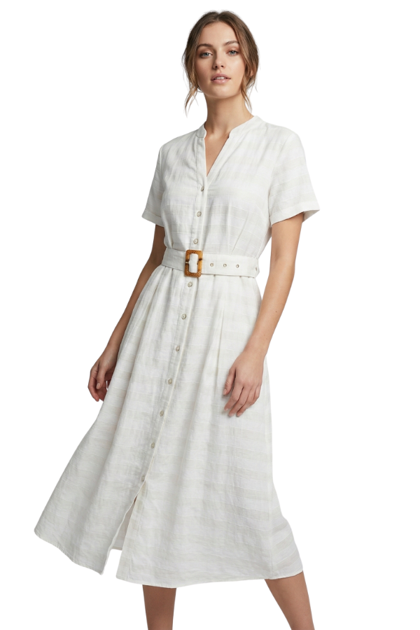 The Siena Midi Dress with Belt