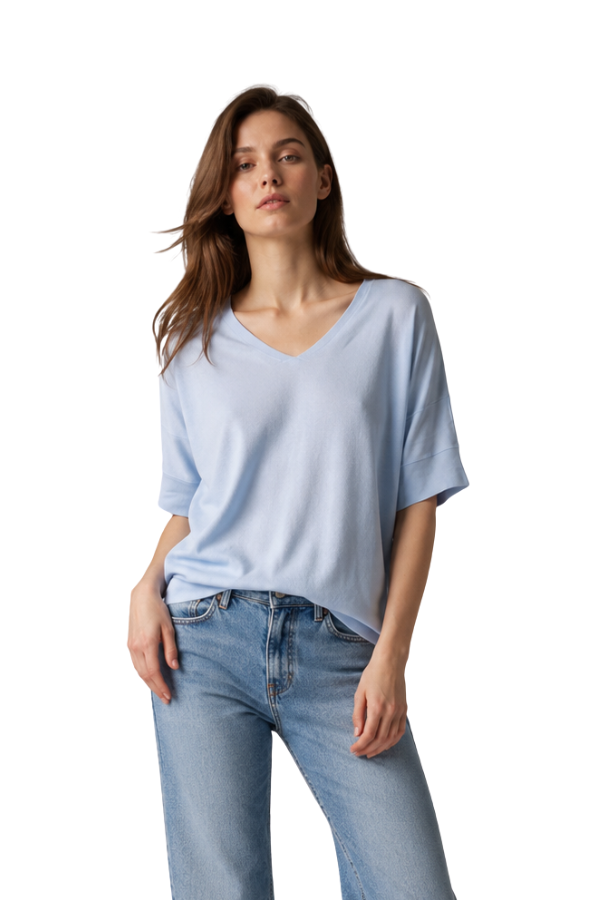 The Italian V-Neck Sweater Tee