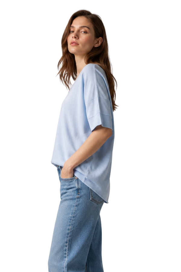 The Italian V-Neck Sweater Tee