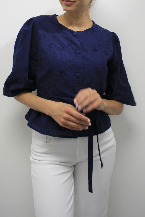 Floral Eyelet Cover-Up