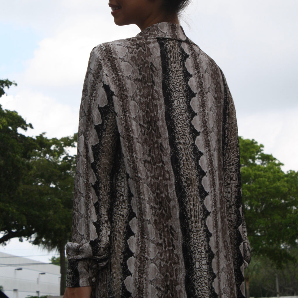 Georgette Snake Print Shirt Pookie and Sebastian