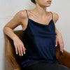 Jimena Drape Neck Silk Cami pookie and sebastian