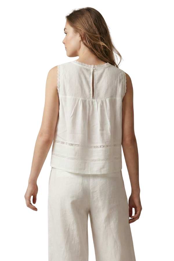The Elise Delicate Linen Top