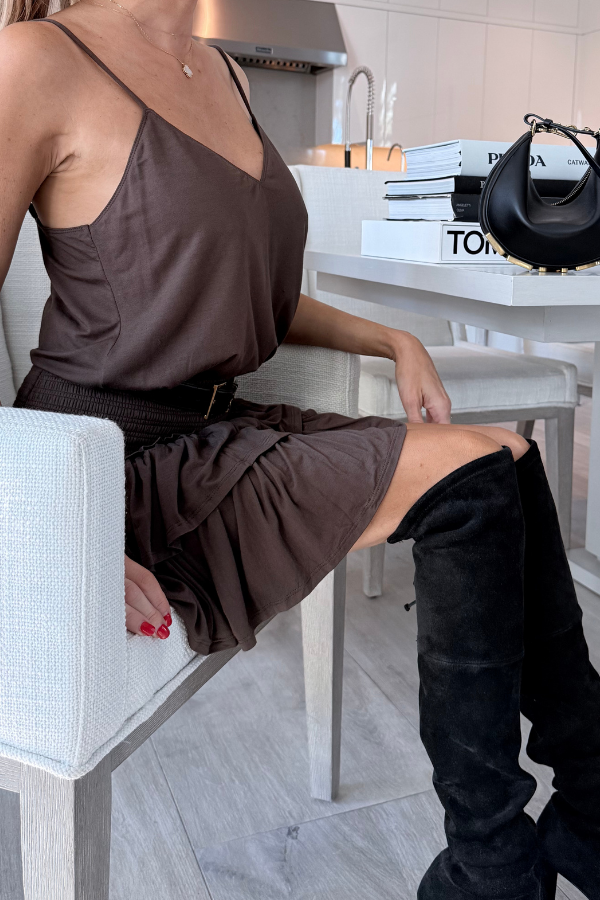 The Paige Knit Smocked Skirt