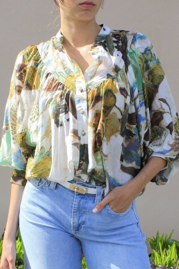 Gaia Terra Verde Blouse