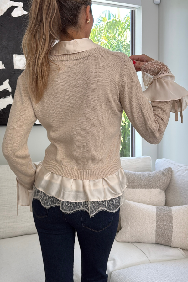 The Vienna Layered Knit Sweater