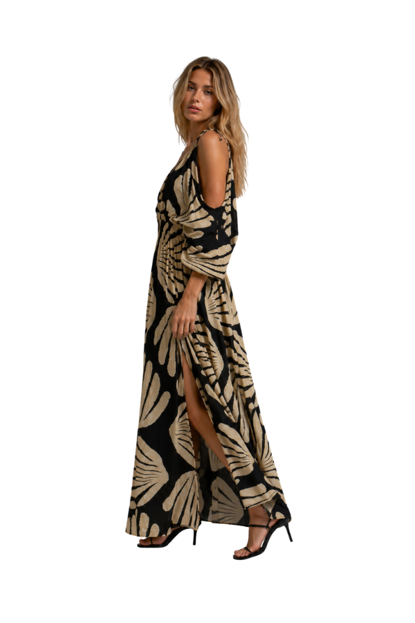 The Violet Paradise Summer Caftan Dress