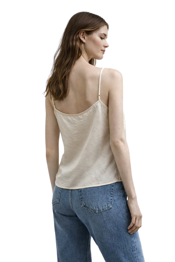 The Joa Satin Lace Cami