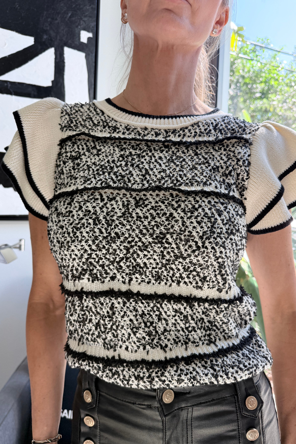 The Ruffle Knit Top