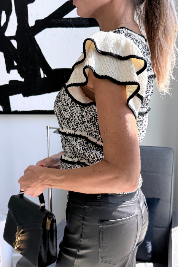 The Ruffle Knit Top
