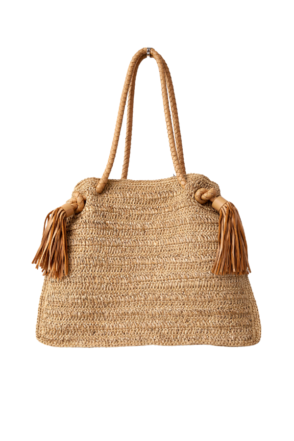 The Boho 4 Tassel Camel Handmade Handbag