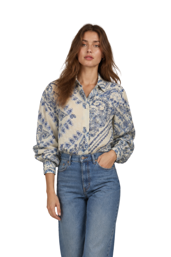 The Ollie Vintage Floral Blouse