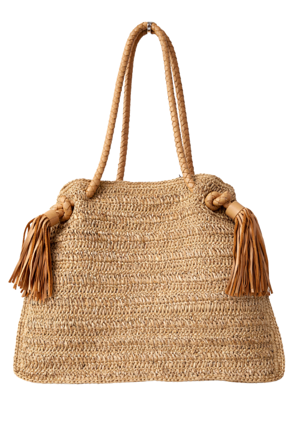 The Boho 4 Tassel Camel Handmade Handbag