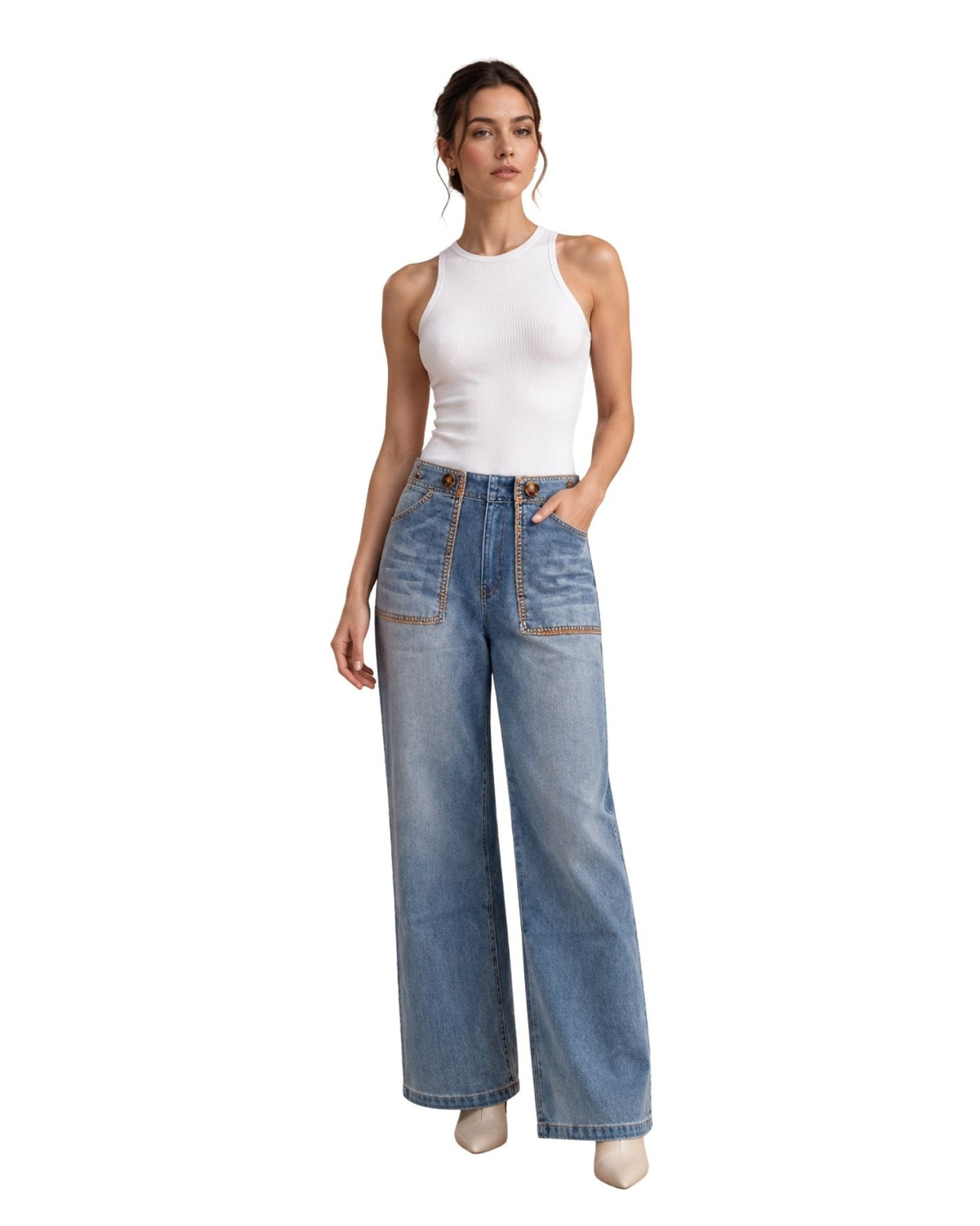 The Ophie Straight Leg Cropped Jeans - pookie and sebastian