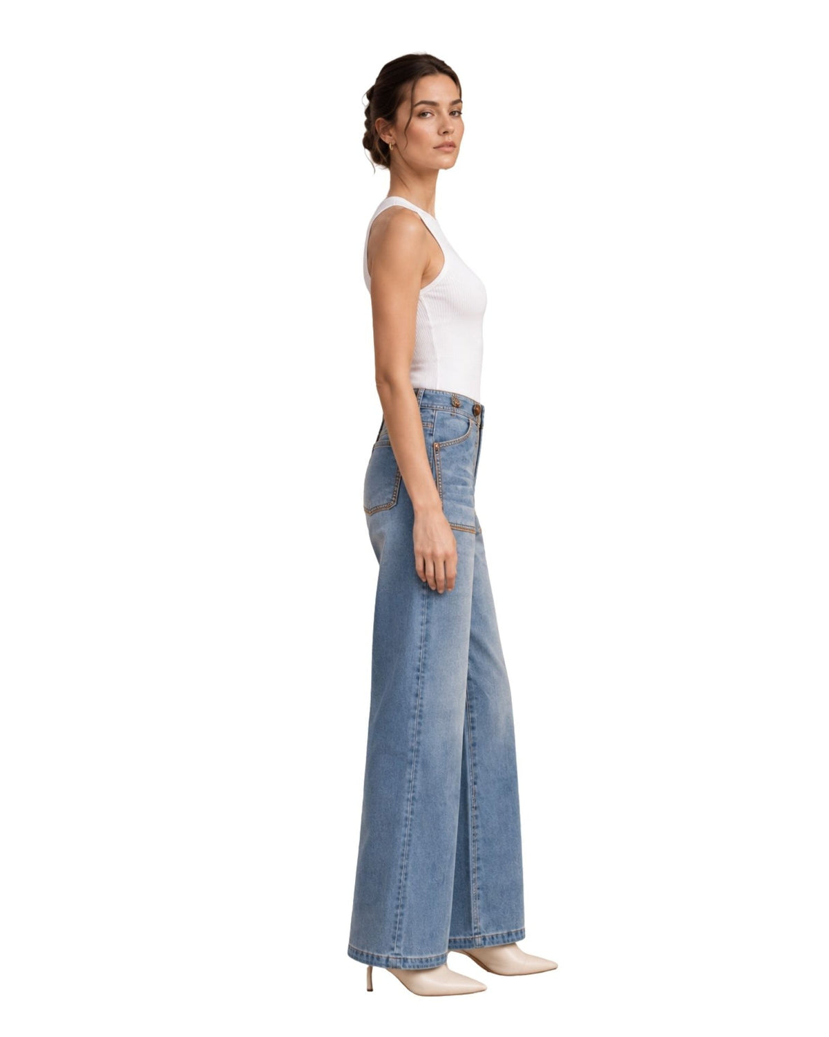 The Ophie Straight Leg Cropped Jeans - pookie and sebastian