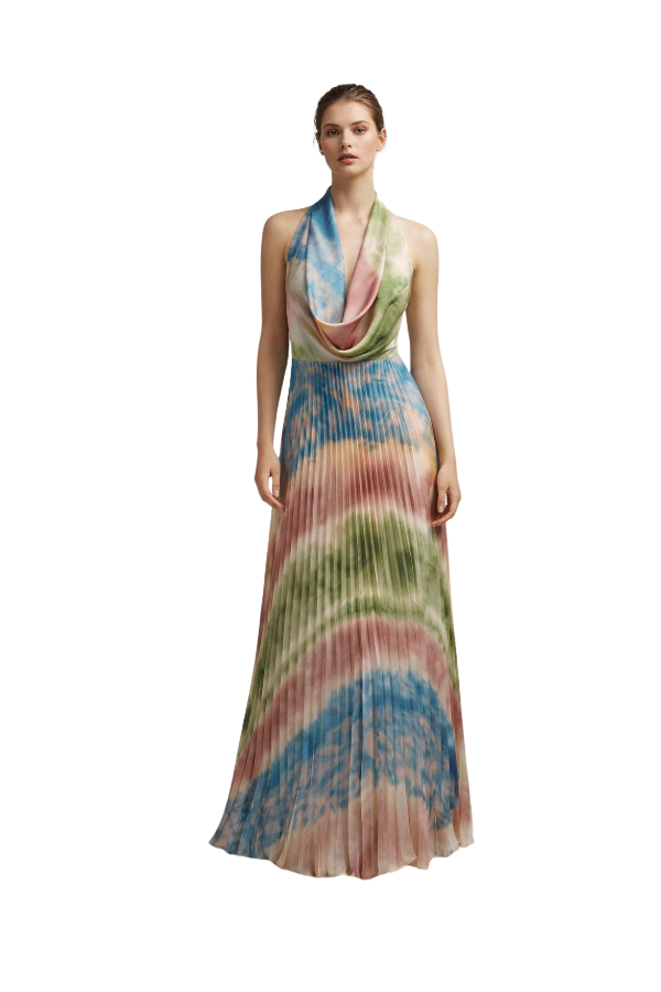 The Jessica Halter Pleating Maxi Dress
