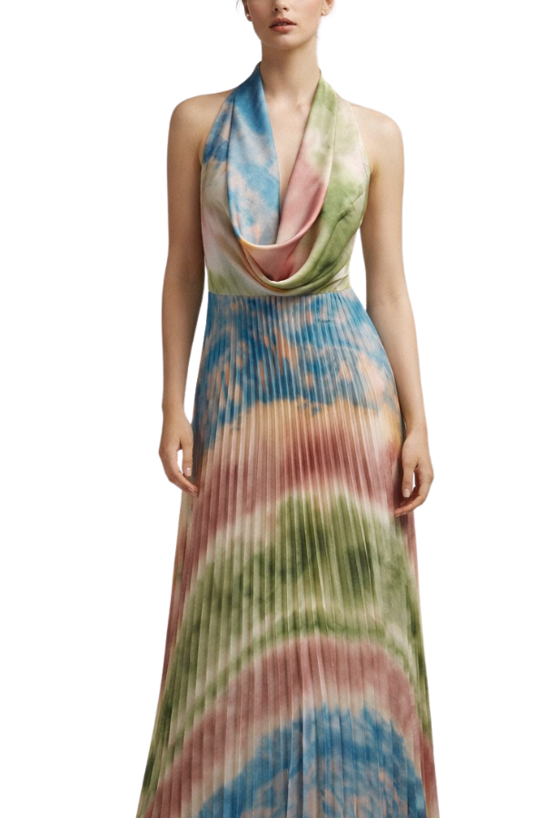 The Jessica Halter Pleating Maxi Dress